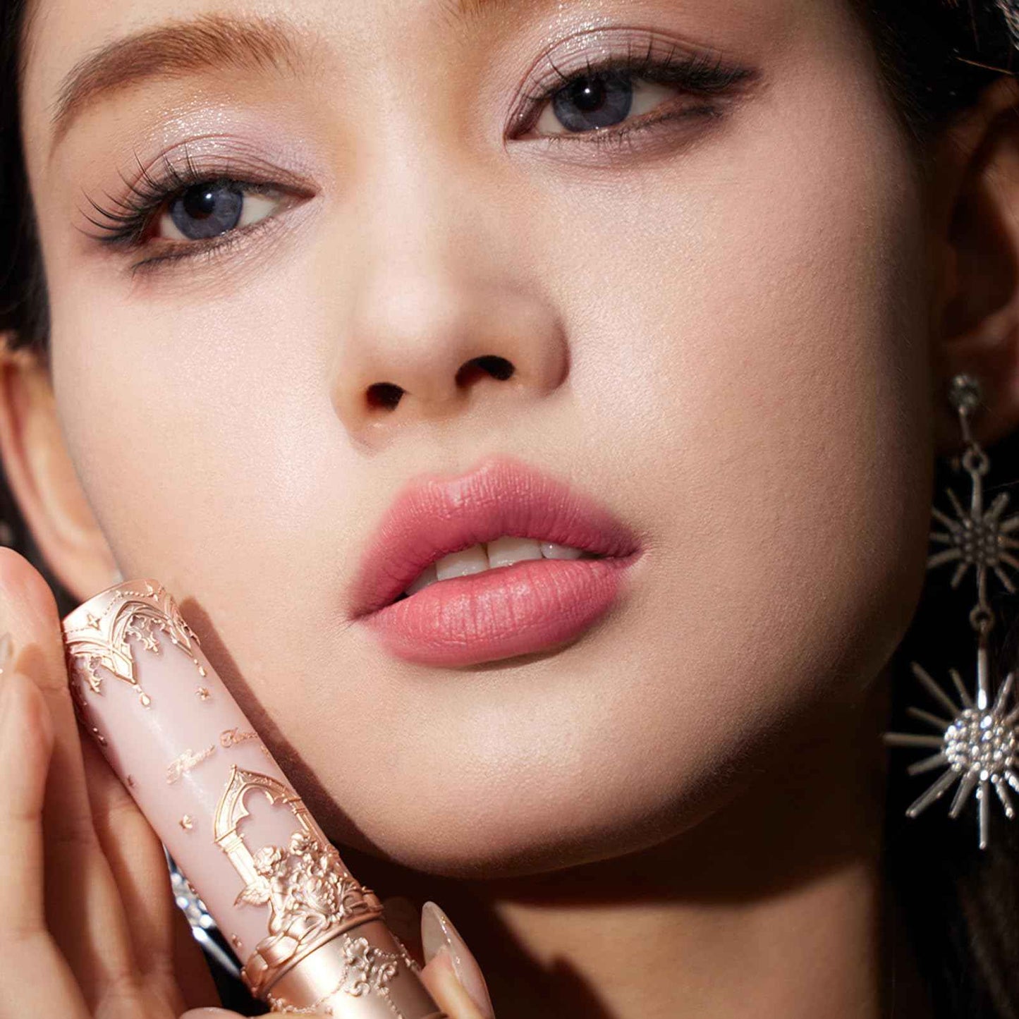 Flower Knows Violet Strawberry Rococo Glowy Lip Gloss G01 Little Angel Matte Lipstick C05