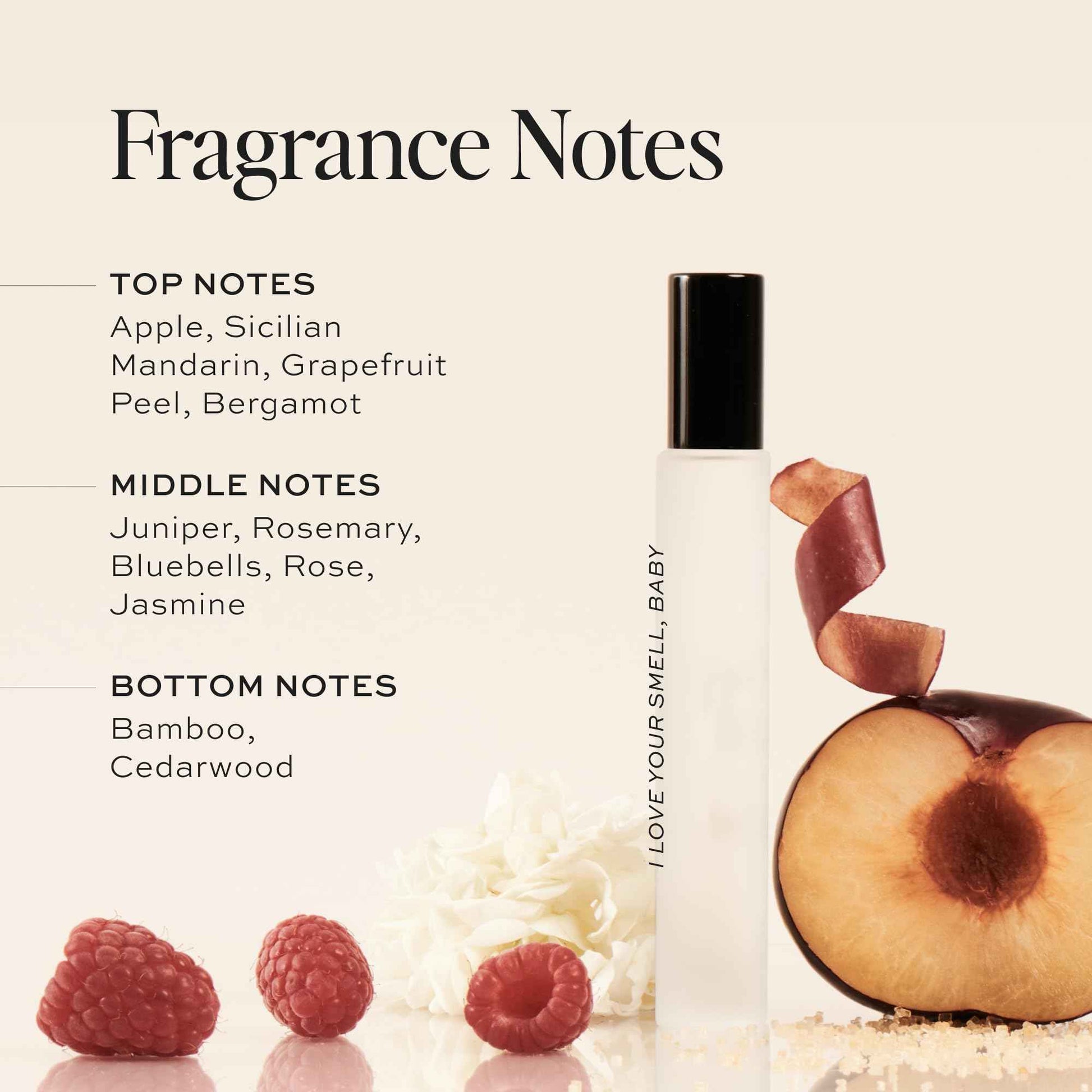 DIME Beauty Perfume I Love Your Smell, Baby, 0.34 oz / 10 ml - Sweet Floral Scent, Hypoallergenic, Clean Perfume, Eau de Toilette For Women