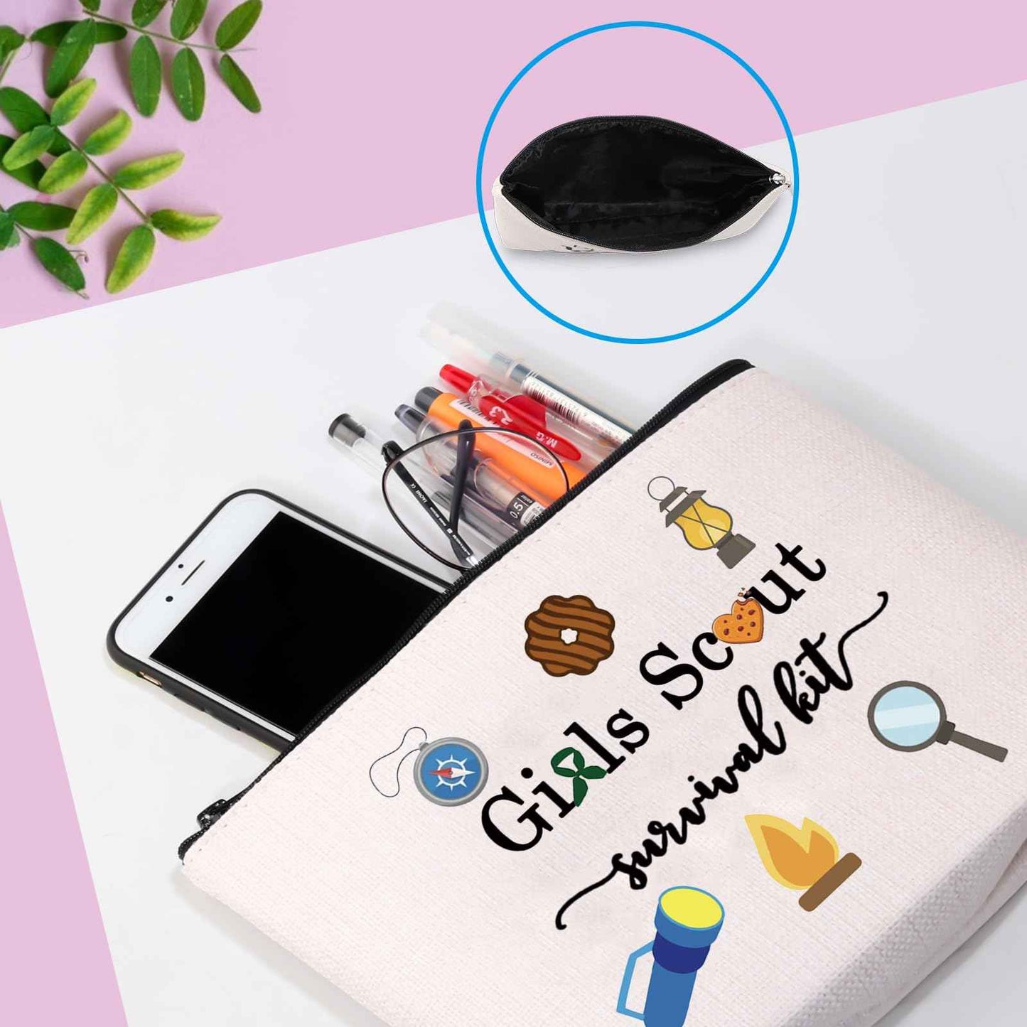 GJTIM Scout Leader Gift Survival Kit Funny Zipper Pouch Accessories