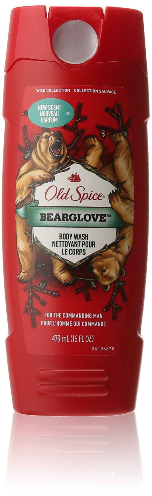 Old Spice Wild Collection Bodywash, Bearglove, 16 Fl Oz (Pack of 3)