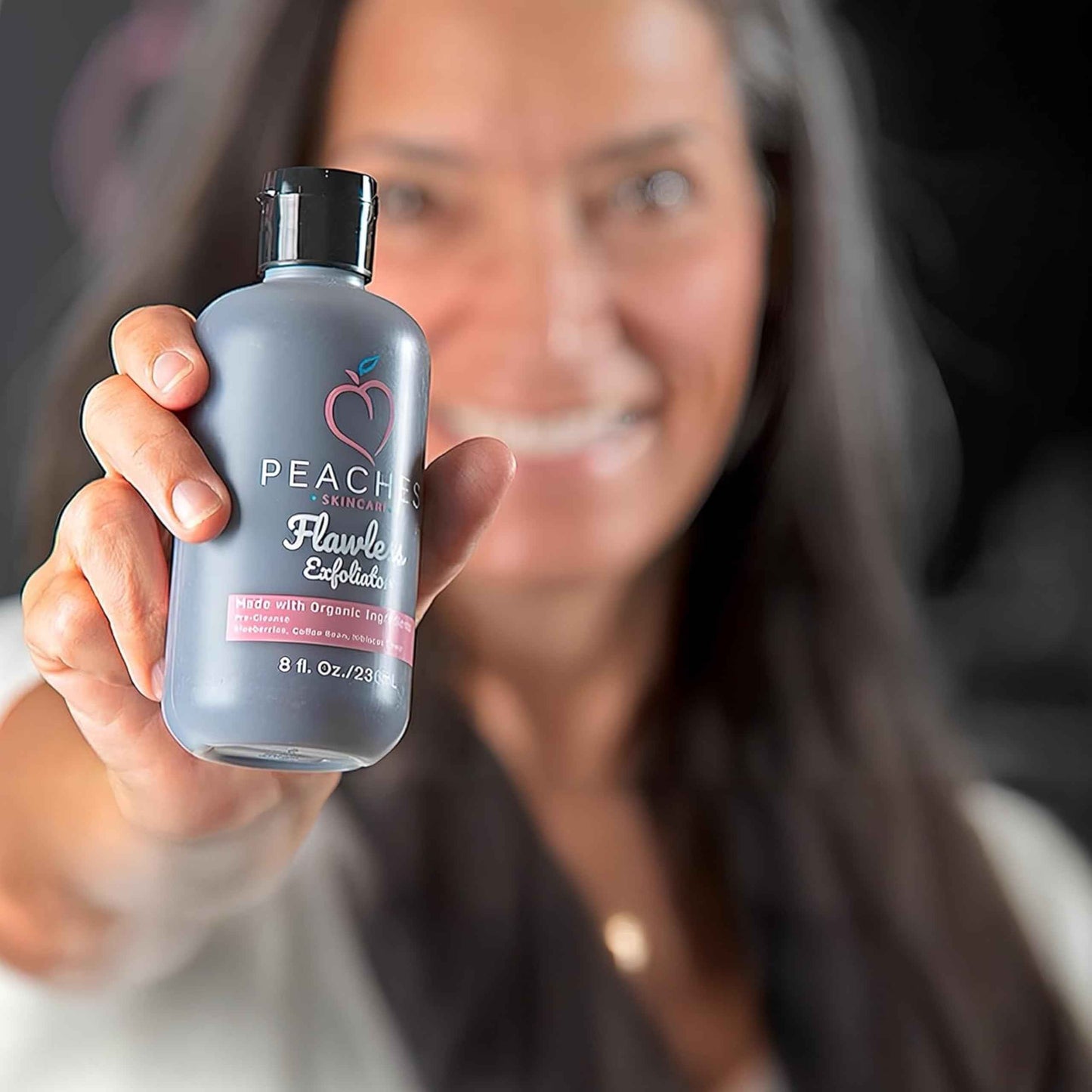 Vegan Face Exfoliator Scrub – Gentle Daily Facial Scrub with Blueberry, Coffee Bean, and Vitamin C – Face Exfoliant for Smooth, Radiant Skin – Flawless Exfoliator (8 oz)