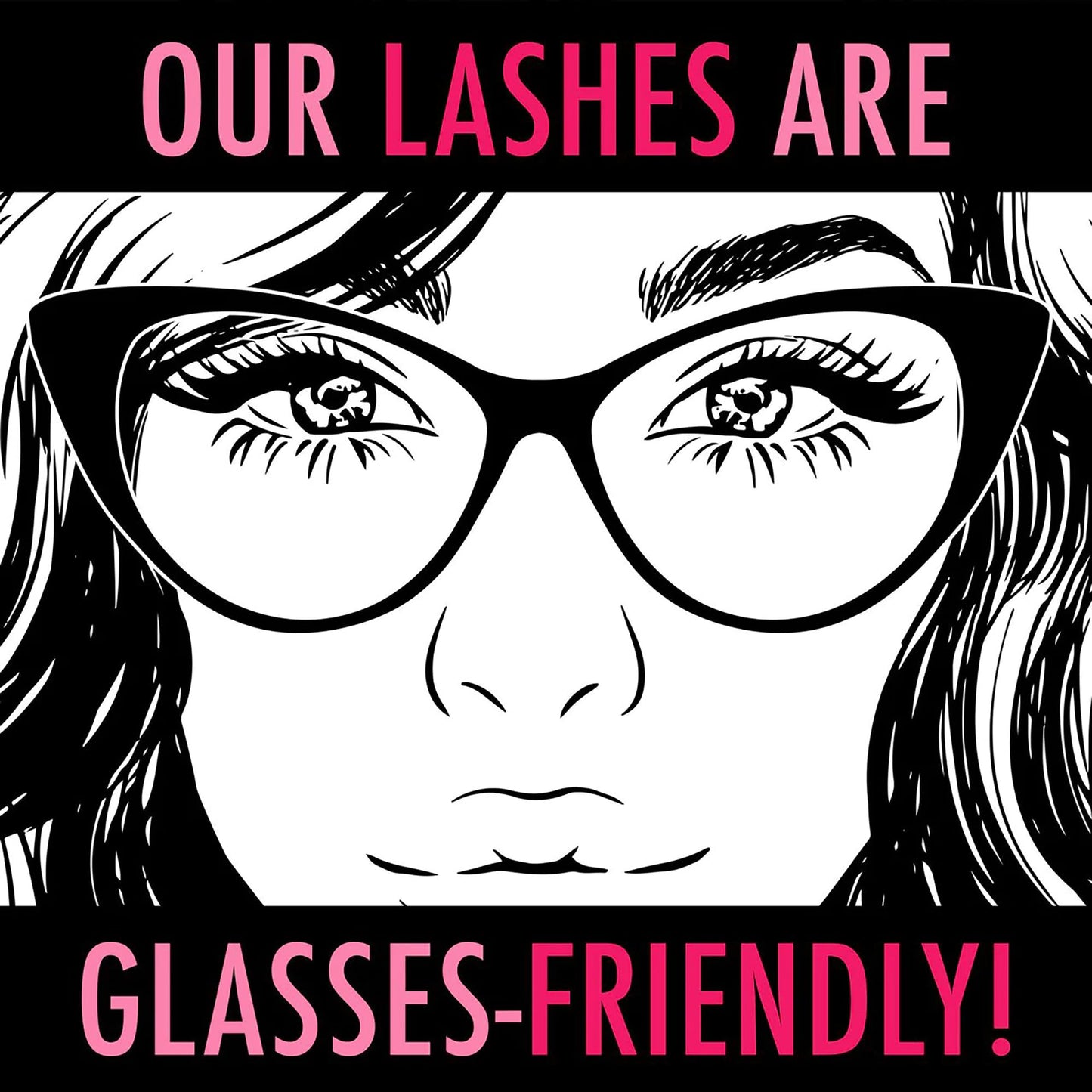 Gerard Cosmetics #GlowUp #Lashes | Rhinestone Eyelashes for a Full and Flirty Look | Perfectly Curled False Lashes For Glasses Wearers | Cruelty Free & Vegan (1 Pair)