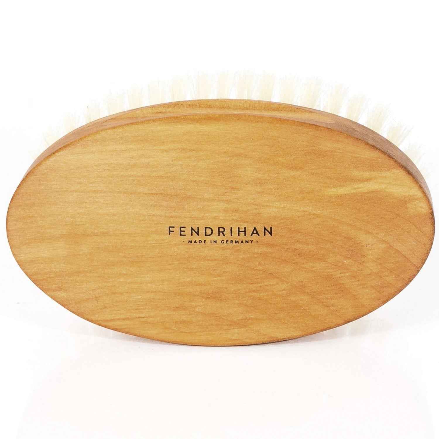 Fendrihan Genuine Boar Bristle and Pear Wood Military Hair Brush, Made in Germany VERY SOFT LIGHT BRISTLE