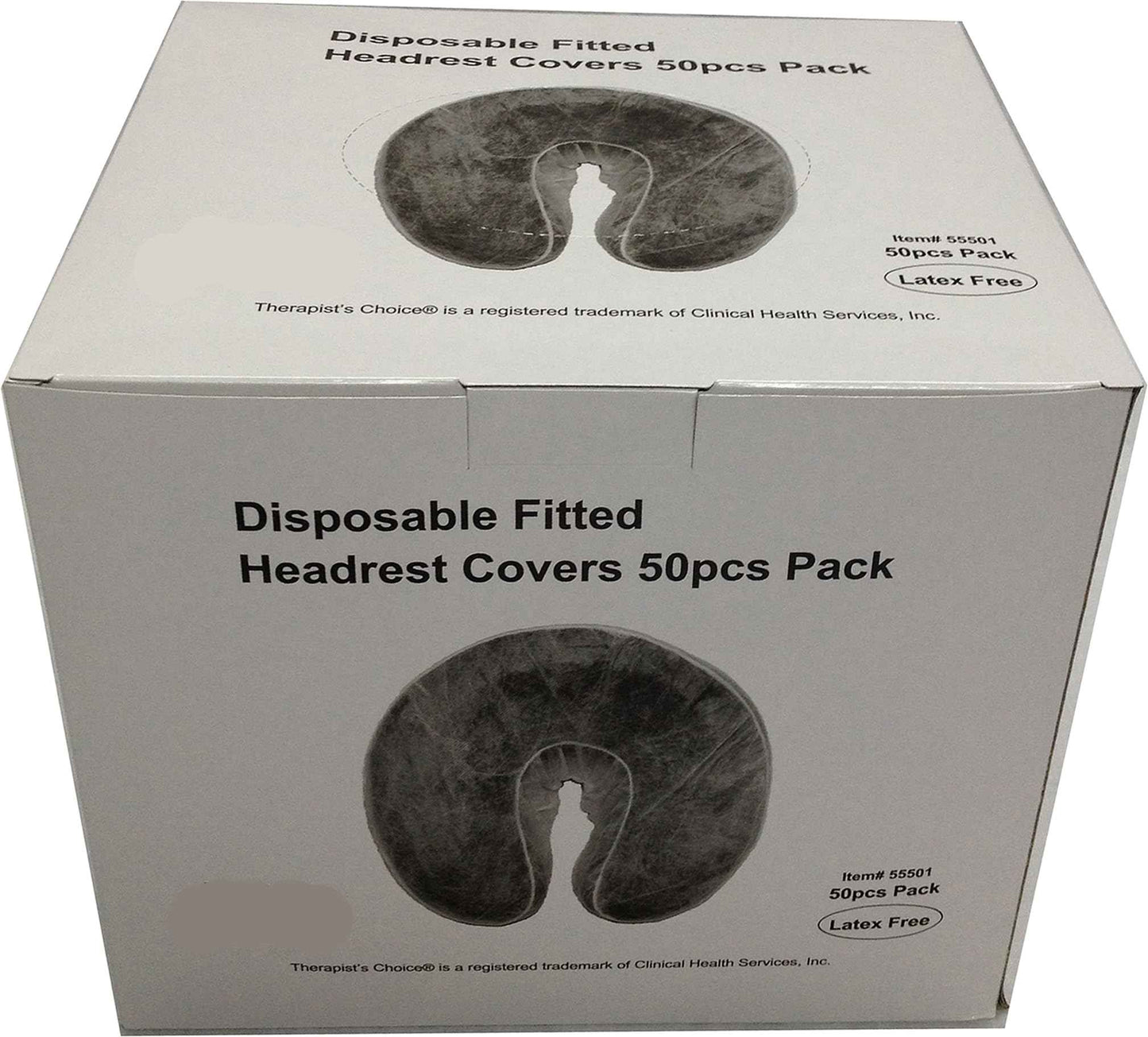 Therapist's Choice® Disposable Fitted Face Rest Covers (50 pcs per box) (White)