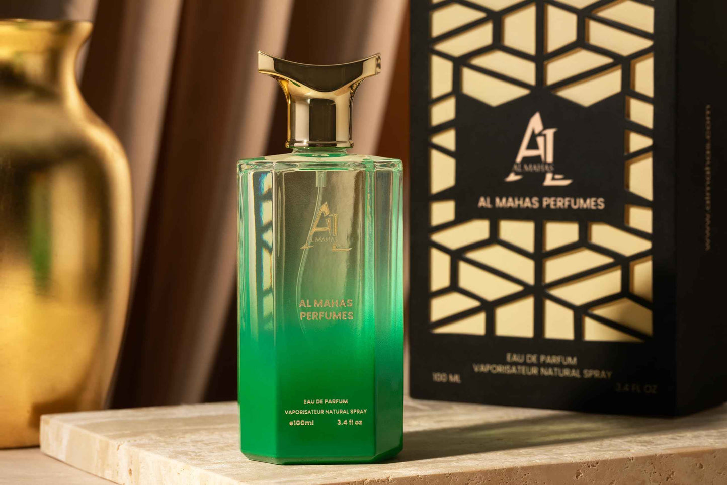 AL MAHAS Citrus Lime Perfume - Eau de Parfum 100 ml (3.4 Oz) Long Lasting Fresh Unisex Perfume, Citrus & Lime Cologne. Notes: Fresh ginger, Grapefruit, Labdanum, Ambroxan, Cascalone, Ambergris
