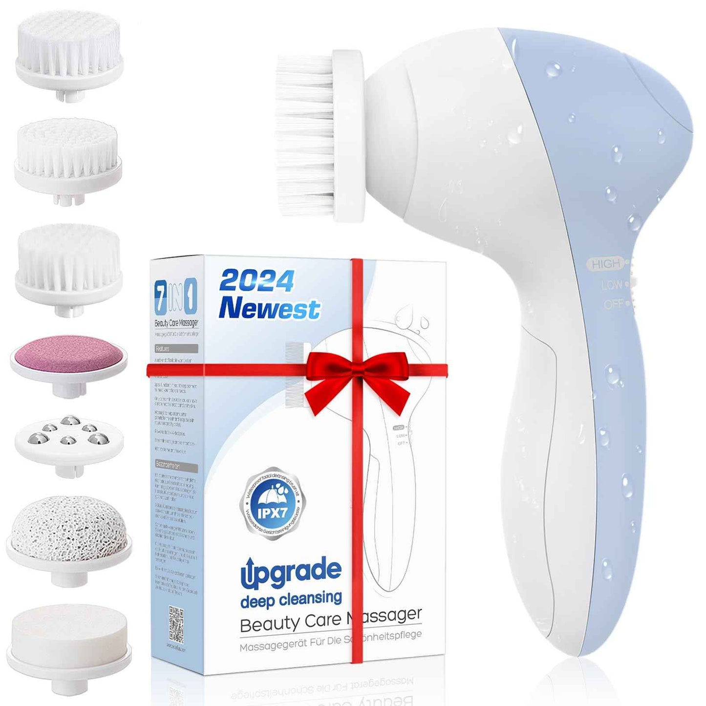 COSLUS 7IN1 FBS-D Face Cleansing Brush Replacement Heads 4 PCS