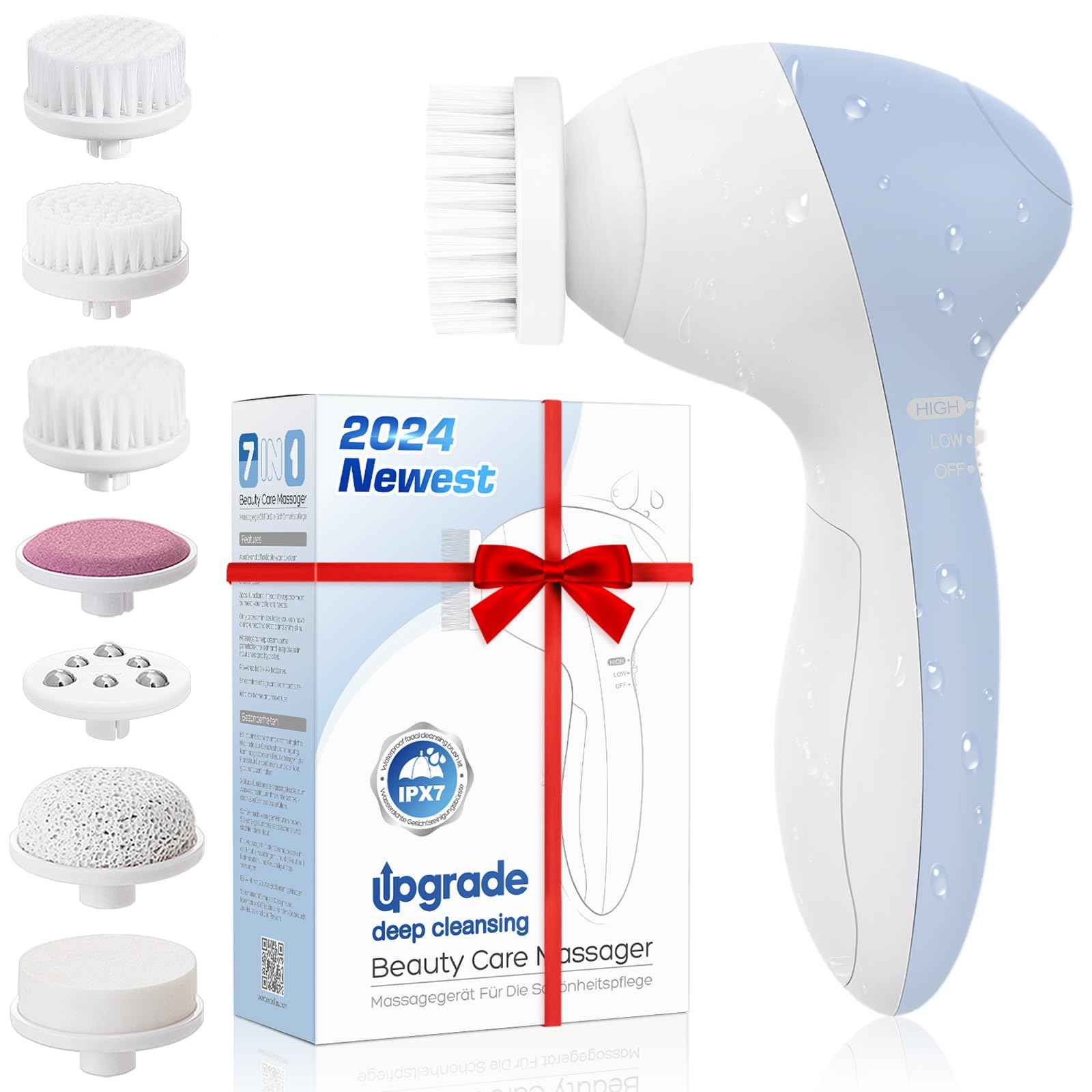 COSLUS 7IN1 FBS-D Face Cleansing Brush Replacement Heads 4 PCS