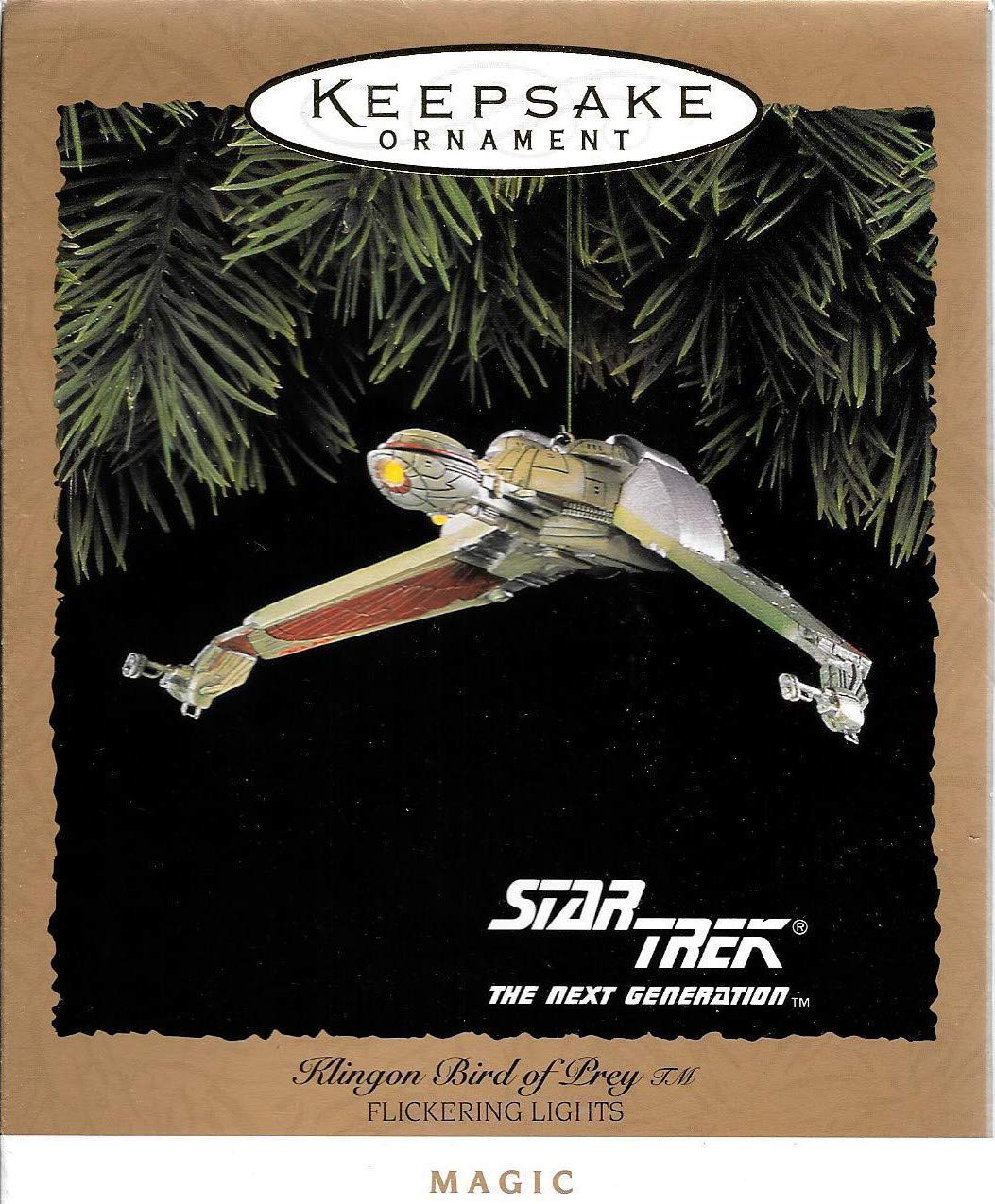 Star Trek Klingon Bird of Prey 1994 Hallmark Ornament