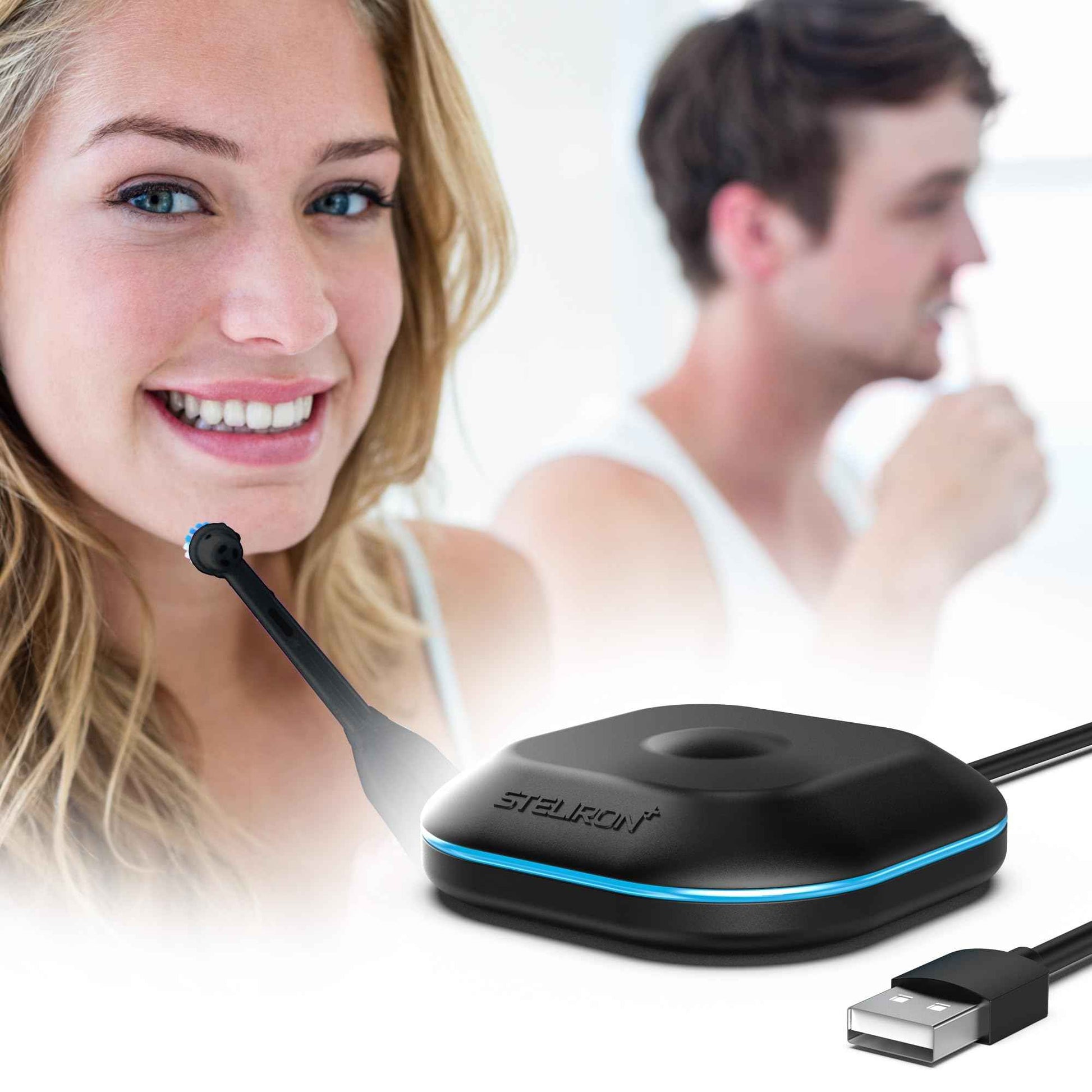 Charger Replacement for OralB iO Electric Toothbrush (Series 7,8, 9,10) Magnetic Charging Base - Travel Friendly, USB Powered, Black (Single)