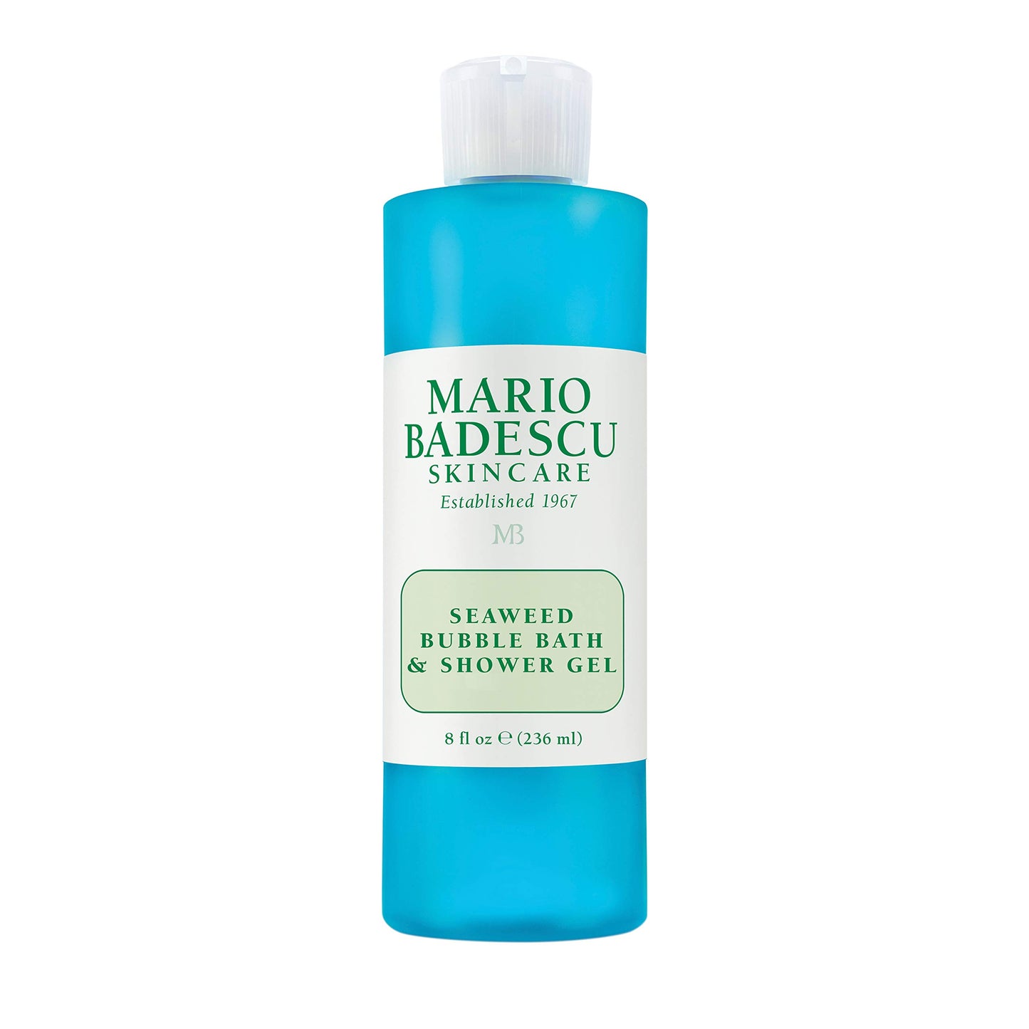 Mario Badescu Seaweed Bubble Bath & Shower Gel - 2-in-1 Daily Moisturizing Body Wash for Men and Women - Body Care Enriched with Marine-Like Fragrance - Revitalizes Skin from Head to Toe, 8 Fl Oz