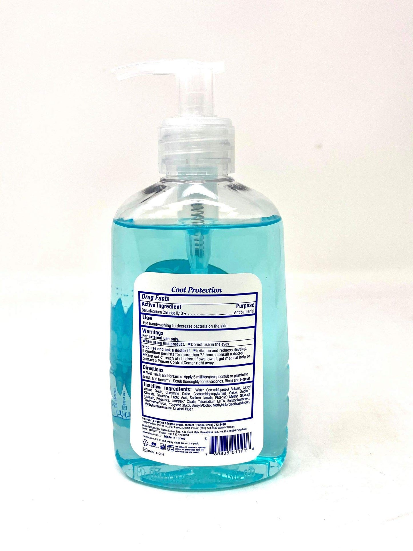 Dalan Hand Wash Anti-Bacterial Cool Protection 10.15 Ounce Pump (300ml)