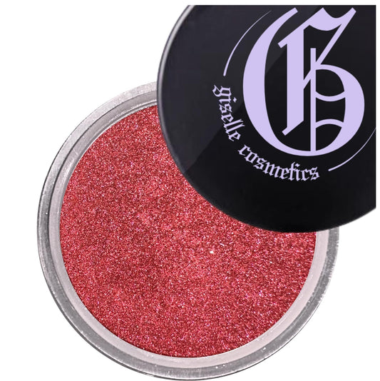 Giselle Cosmetics Crushed Ruby Mineral Powder Eyeshadow Palette - Organic Shimmer Eye Shadow, Glitter Eye Shadow Palette Makeup, Cream Eyeshadow Singles, Loose Highlighter Powder