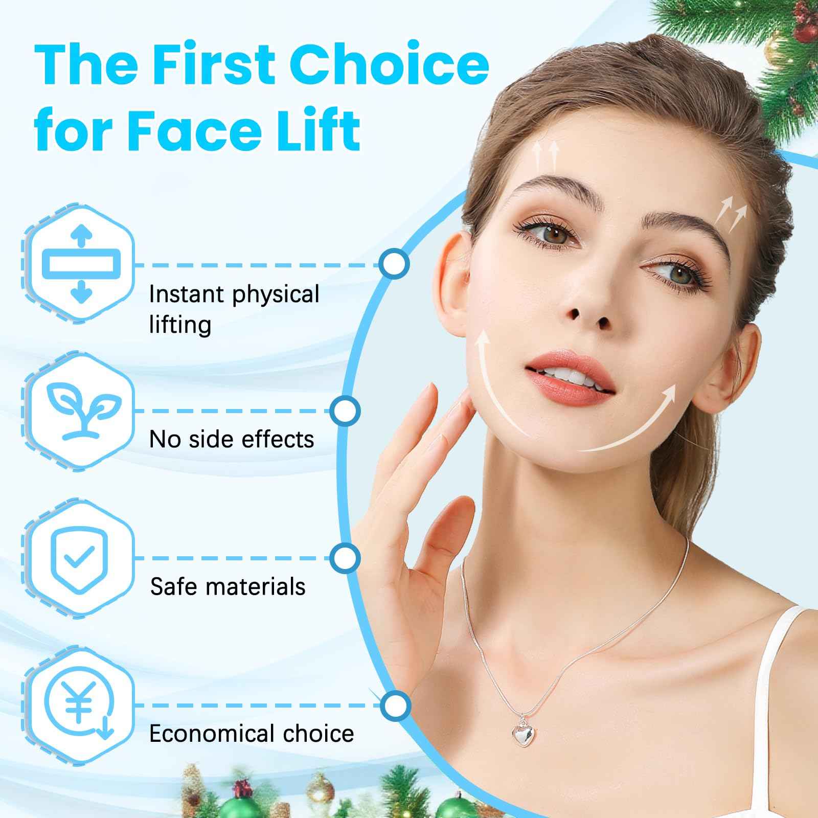 Face Lift Tape, Facelift Tape for Face Invisible, Neck Tape Lift Turkey Neck Skin Tape Facial Tapes for Lifting Loose Sagging Skin, Wrinkles, Jowls, Eyes, Cheek, Double Chin (1 Count (Pack of 200))