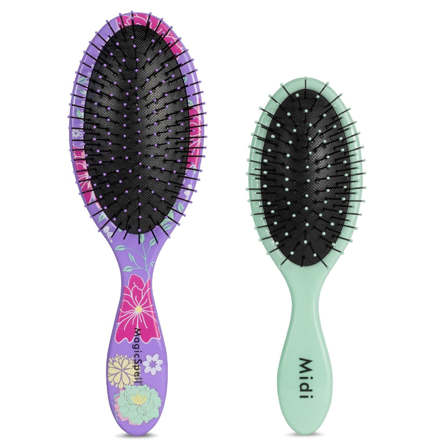 MagicSpell Pro 2 BRUSH-Set for All Hair Types (Purple & Mint Green)