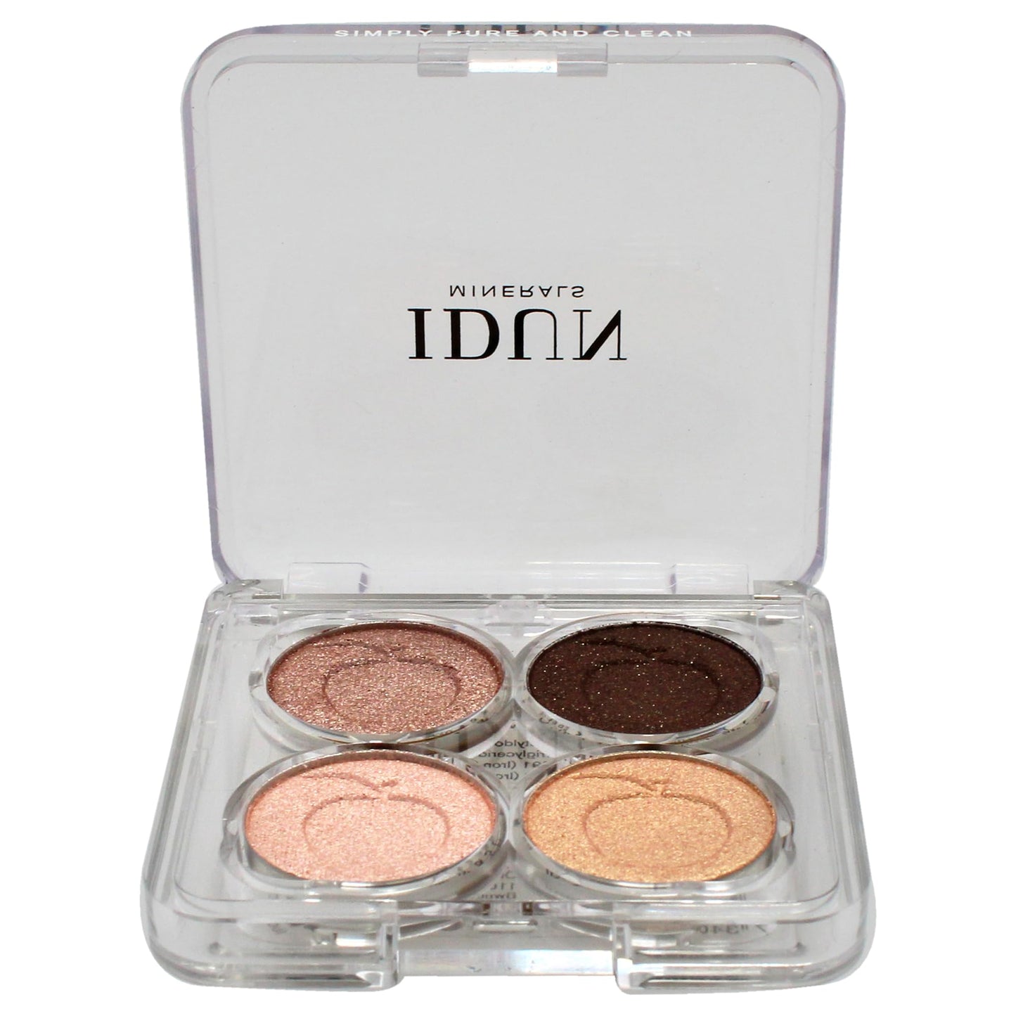 IDUN Minerals Eyeshadow Quad Palette, Brunkulla - Matte & Shimmer Shades - Highly Pigmented Intense Color - 100% Vegan, Highly Purified, Safe for Sensitive Eyes - Browns, Gold, Pink - 0.14 oz