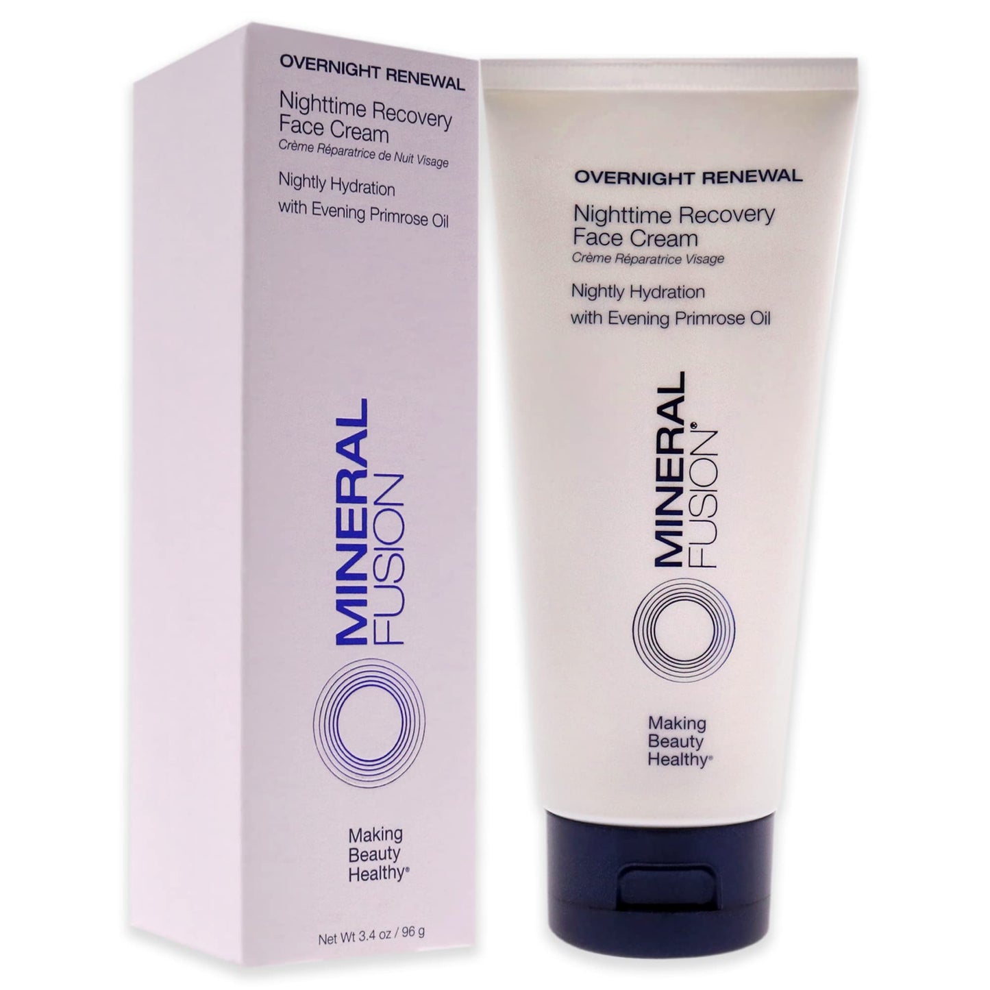 Mineral Fusion Overnight Renewal Nighttime Recovery Face Cream, 3.4 oz