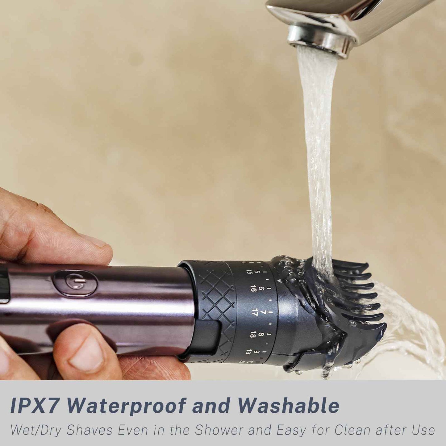 Beard Trimmer for Men, Electric Razors and Hair Clippers Set, Precision Dial Adjustable 20 Settings, All-in-One Shaving Kit for Mens Face Head Nose Body, IPX7 Waterproof Wet/Dry, USB-C Charge Dock