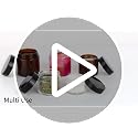 36 Pack 4 oz Amber Glass Jars with Lids | Extra-Thick