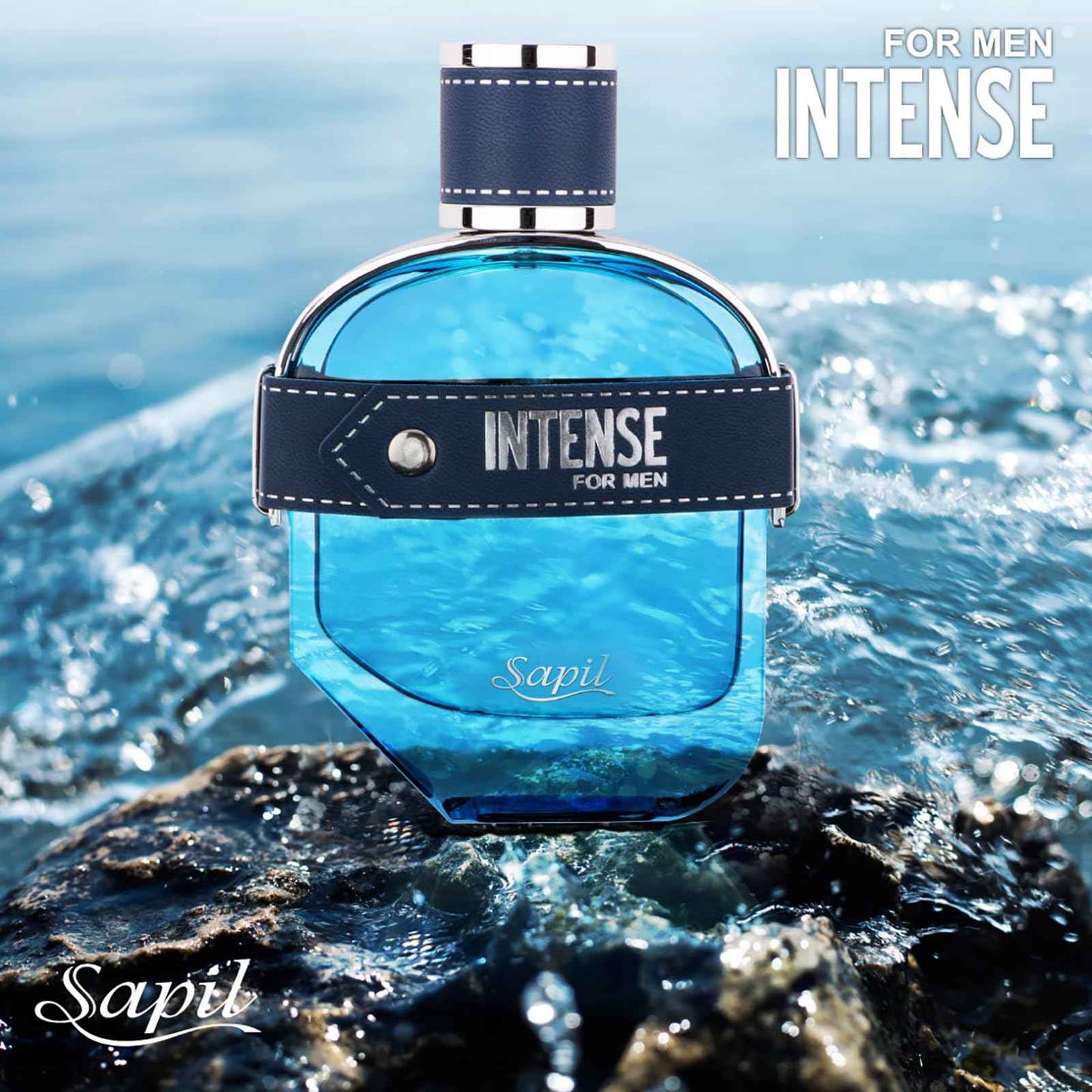 Sapil Intense Aromatic Spicy Men's Eau de Toilette with Lemon, Ginger & Vetiver – Long-Lasting, Bold & Masculine Fragrance for All Seasons & Occasions (100ml / 3.4oz)
