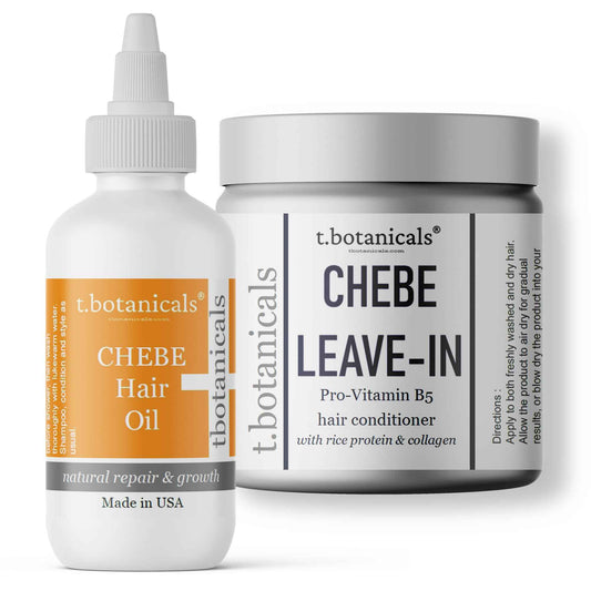 Chebe Oil and Leave In Conditioner Bundle for Hair Growth