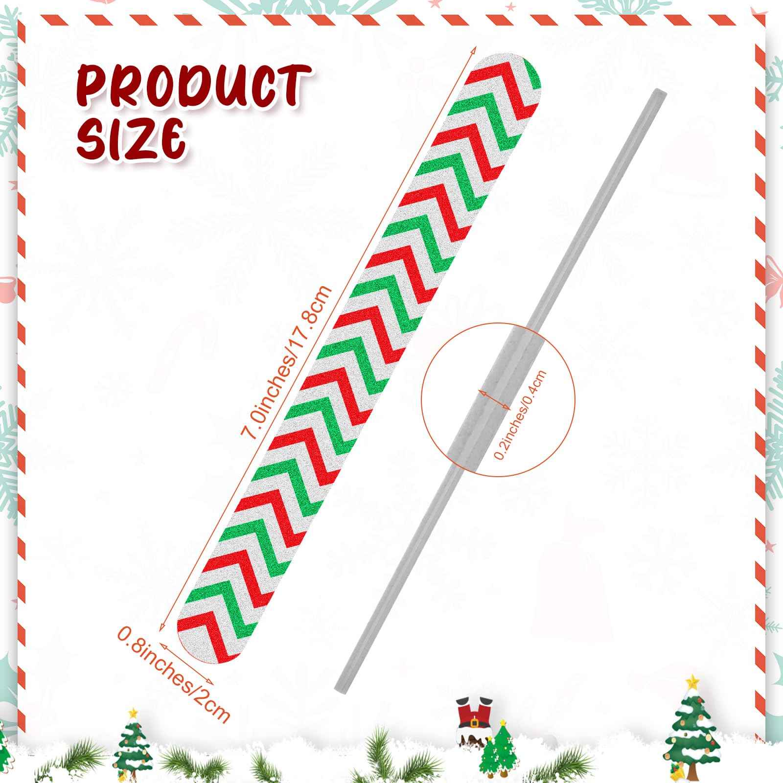 Lasnten 200 Pcs Nail Files Bulk Set for Natural Double Sided Emery Boards Fingernail Files Nail Buffering Manicure Pedicure Tool for Acrylic Fingernail Women Men (Christmas)