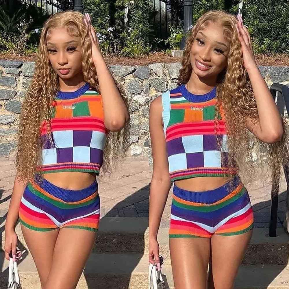 Honey Blonde Human Hair Bundles 16 18 20 Inch Deep Wave Bundles Human Hair Unprocessed Native Virgin Hair 100/PC 3 Extensions #27 Blonde Color Wet and Wavy Human Hair Extensions for Women