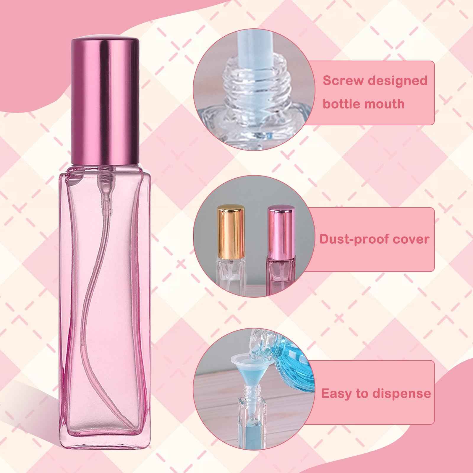 RAMFIYN 20ml Set of 5 Travel Perfume Bottle Refillable Perfume Bottle Travel Cologne Sprayer Mini Perfume Bottle Small Perfume Spray Bottle