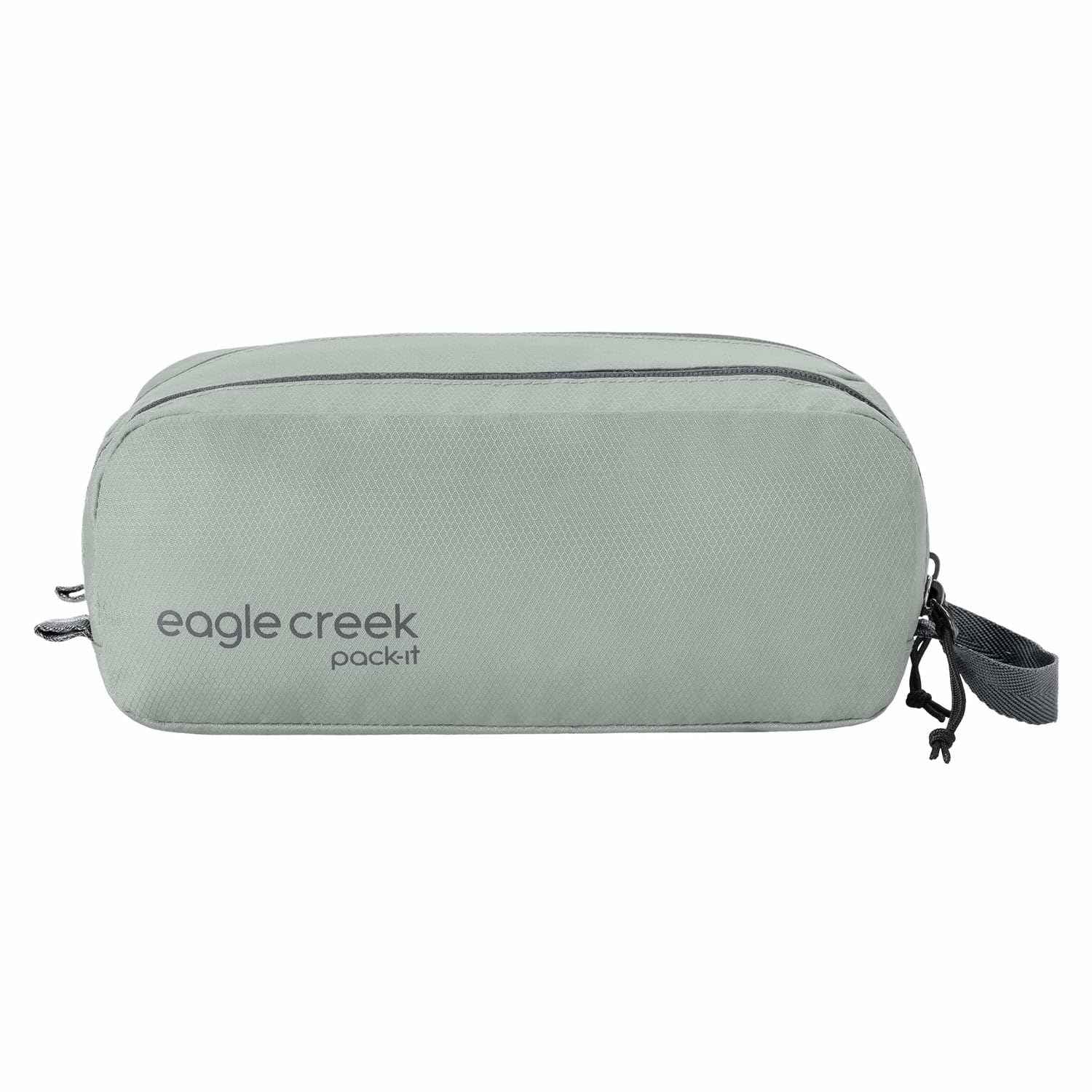 Eagle Creek Pack-It Reveal Quick Trip - Dual-Compartment Toiletry Bag for Travel - Full-Length Zipper Compartments - Recycled Fabric Construction - Water-Resistant & Quick-Drying - Storm Grey