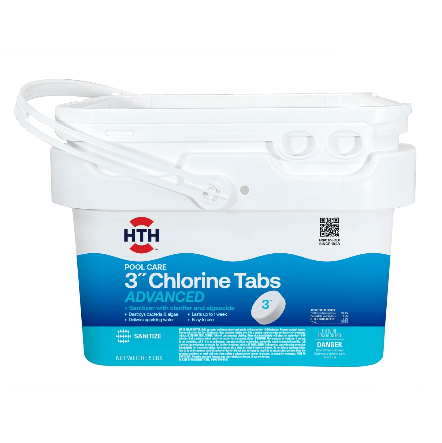 PoolRX+ 7.5k-20k Gallon Unit and HTH 42052W 5lb Individually Wrapped 3" Chlorine Tabs for Pools