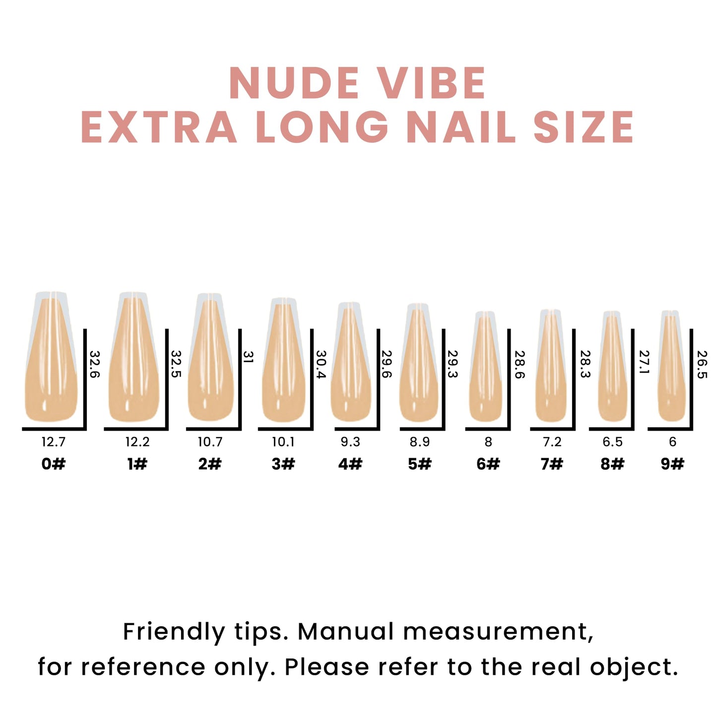 Allkem Press On Nails - Nude Vibes Glossy Extra Long Ballerina 2 Set Bundle | 10 sizes - 20 pcs False Nails Full Cover Nail Kit with Glue