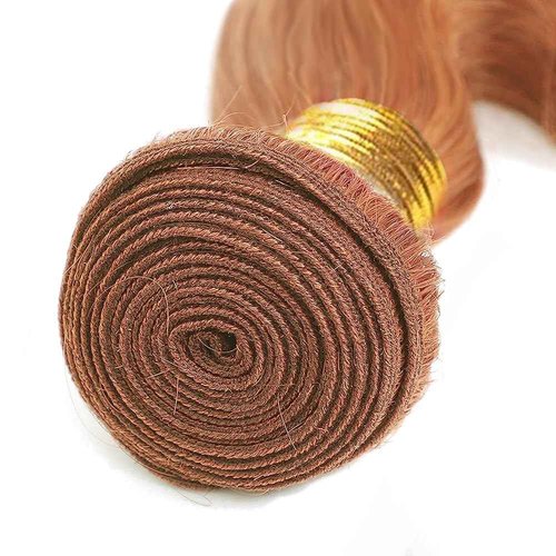 Brown Bundles Human Hair #30 Body Wave Bundles 12 14 16 inch Light Brown Body Wave Human Hair Bundle 150g