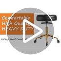 Rolling Stool 450lbs Heavy Duty - Height Adjustable w/ Wheels