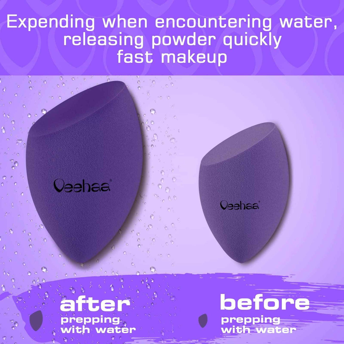 Veehaa 12PCS Makeup Sponge Set, Latex Free Makeup Blender for foundation, Makeup Sponges egg shaped, Makeup Sponges for all areas…