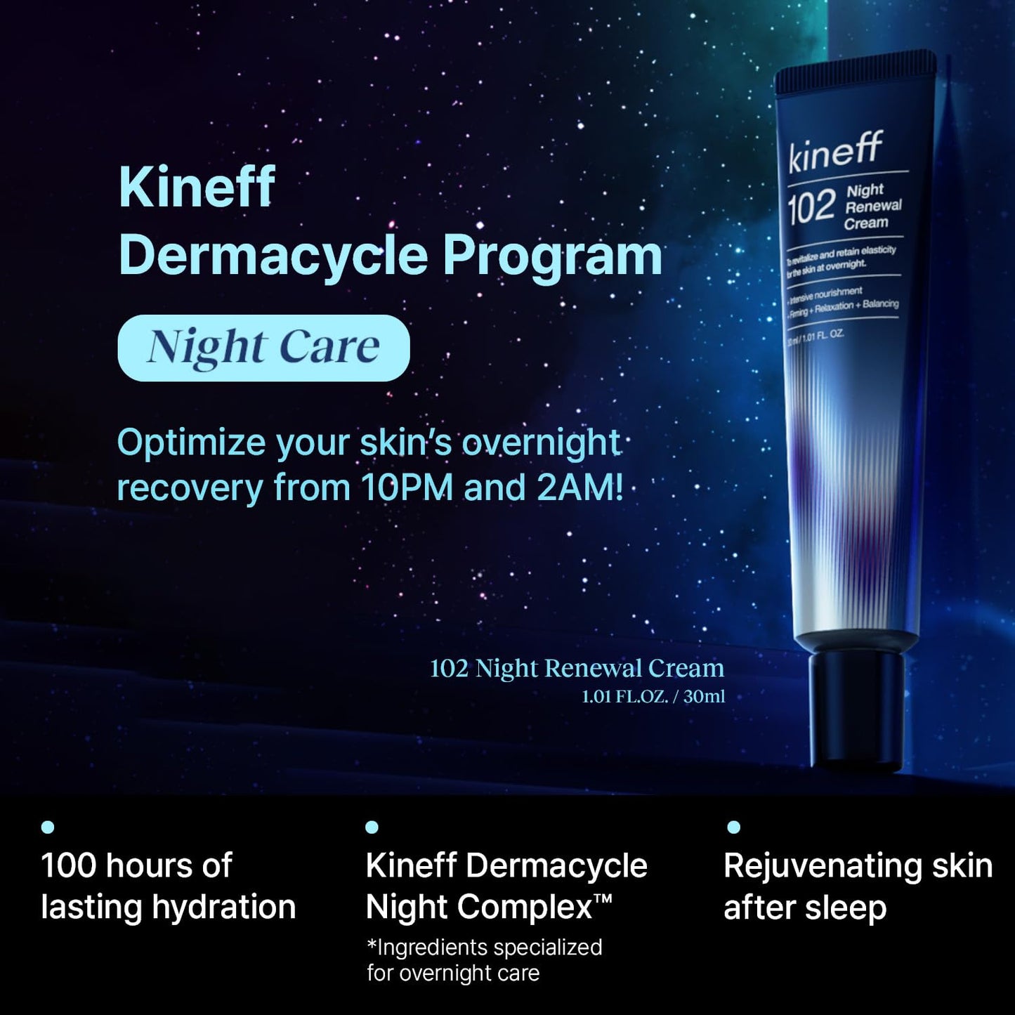 Kineff Dermacycle Program All-day & Night 2-Pack Cream for Face, 31 All-Day Shield Cream & 102 Night Renewal Cream, Centella Asiatica and Niacinamide, Korean Skincare