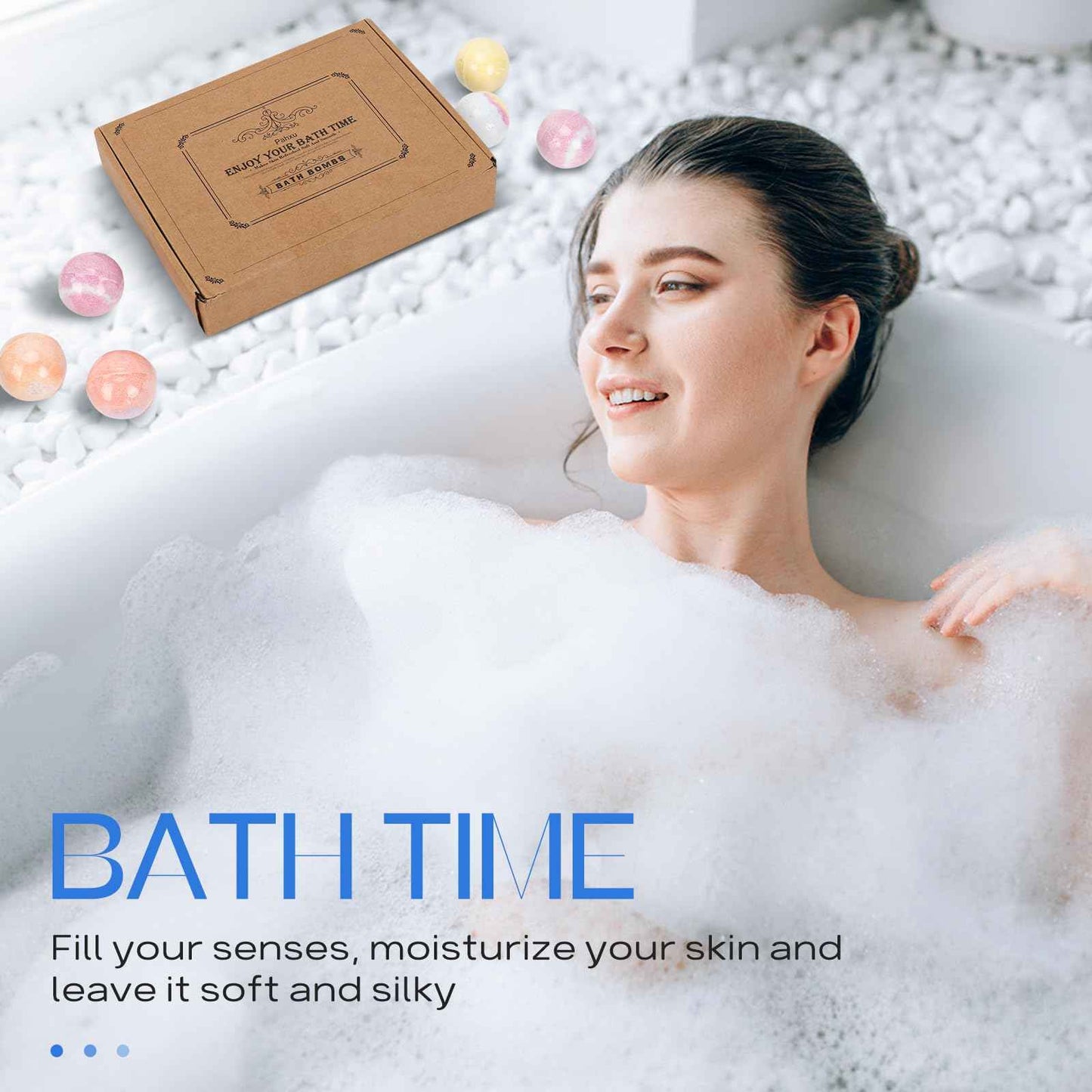 Pahxu Bath Bombs 20 PCS Set, Organic Bath Bombs with Natural and Safe Essential Oil, Handmade Rich Bubble for Skin Moisturizing, Present for Her/Him, Girls, Women, Wife, Mother