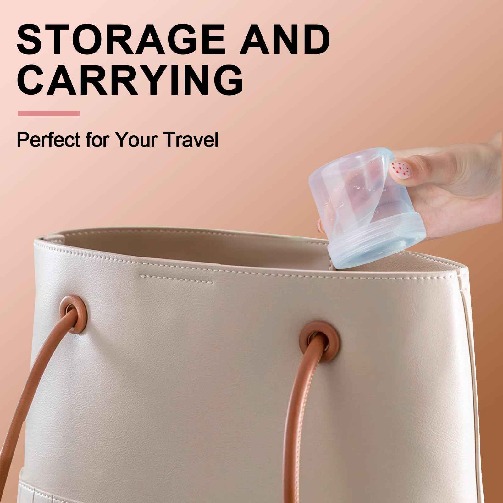 UMETASS TSA Approved Wide Mouth Travel Size Containers, PP Clear Leak Proof Travel Plastic Jars with Lids for Creams Lotion Cosmetic, Jewelry Beads, Sample, Small Items Storage (1 oz, 4 Pcs)