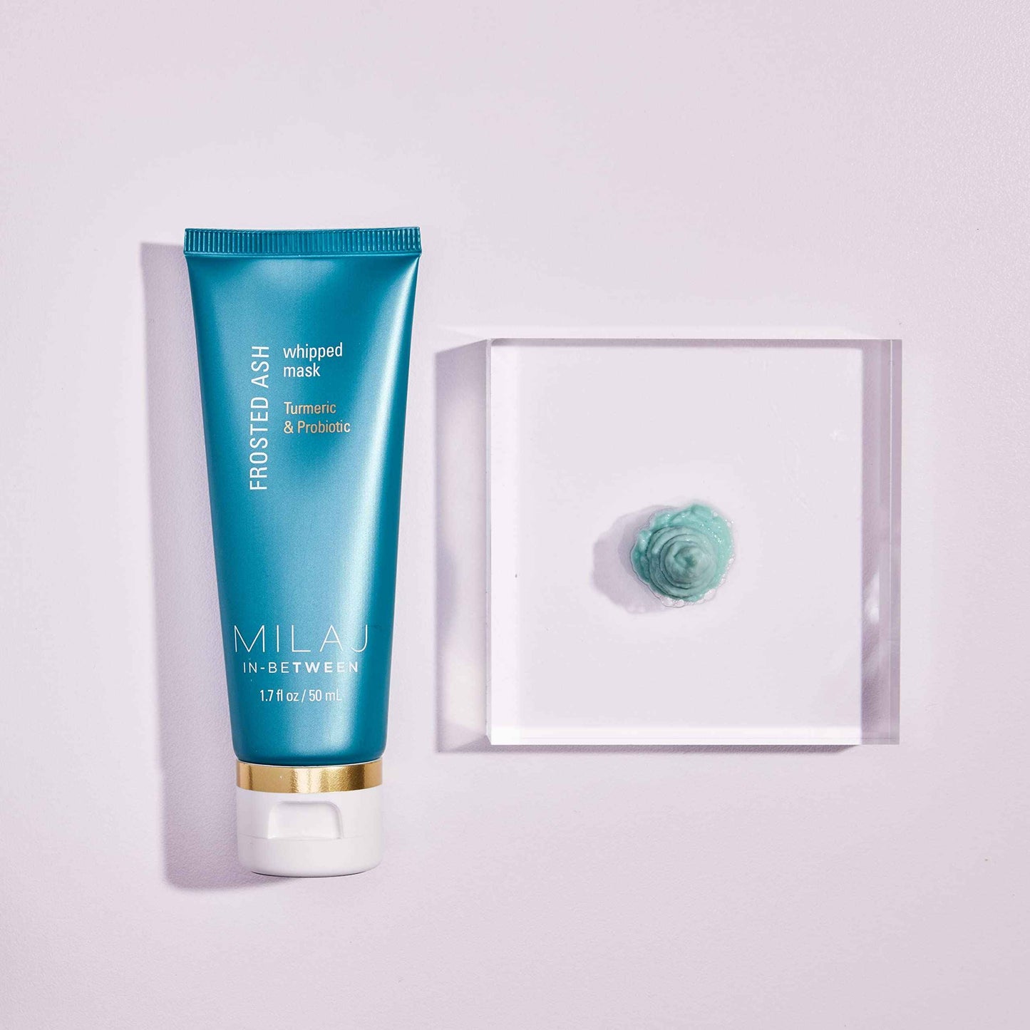 MILAJ Frosted Ash Probiotic & Turmeric Face Mask | Whipped Moisturizing Face Mask & Deep Pore Cleanser | Clean Skincare for Kids and Teens Ages 5-15