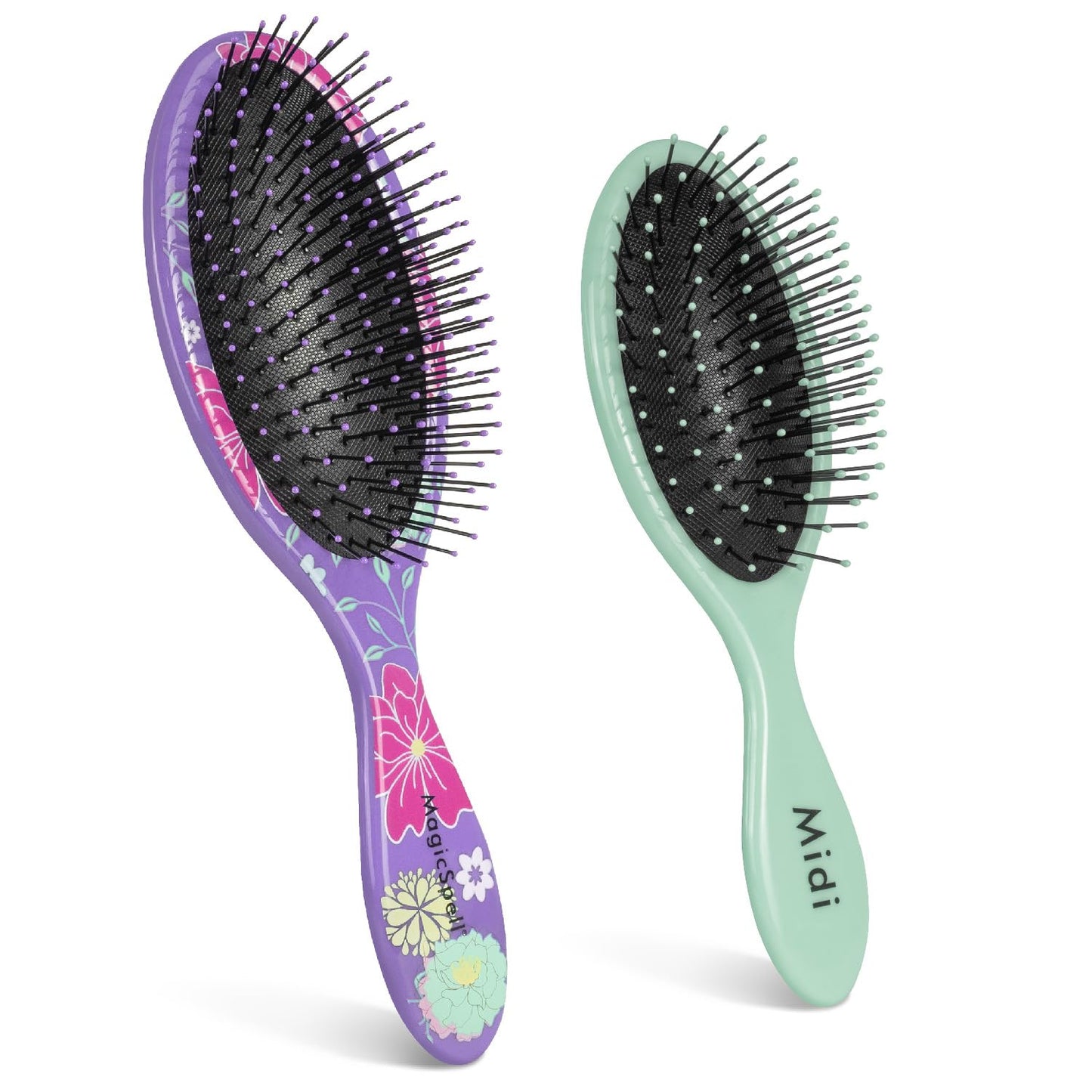 MagicSpell Pro 2 BRUSH-Set for All Hair Types (Purple & Mint Green)