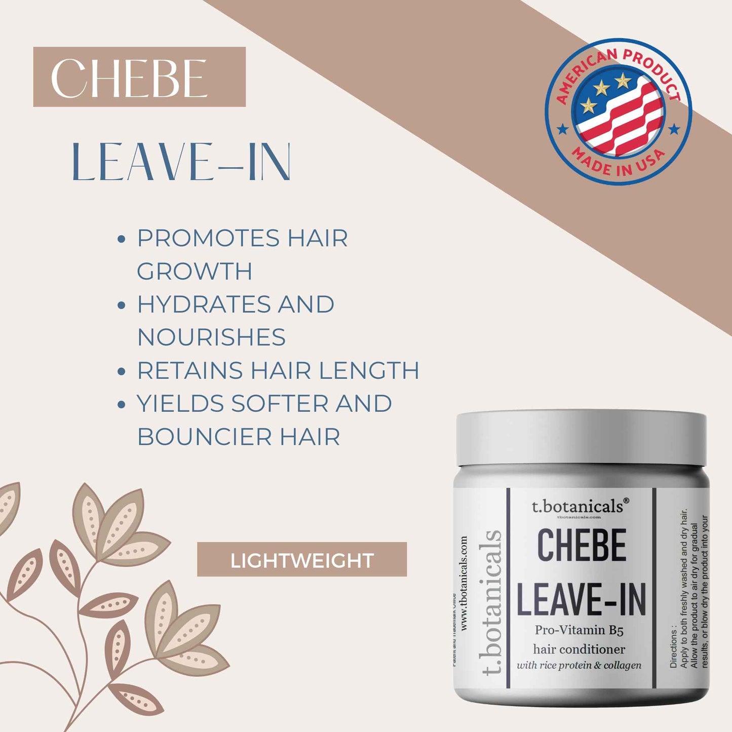 Chebe Oil and Leave In Conditioner Bundle for Hair Growth