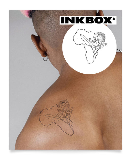 Inkbox Temporary Tattoos, Semi-Permanent Tattoo, One Premium Easy Long Lasting, Water-Resistant Temp Tattoo with For Now Ink - Lasts 1-2 Weeks, Exuberance, 4 x 4 in