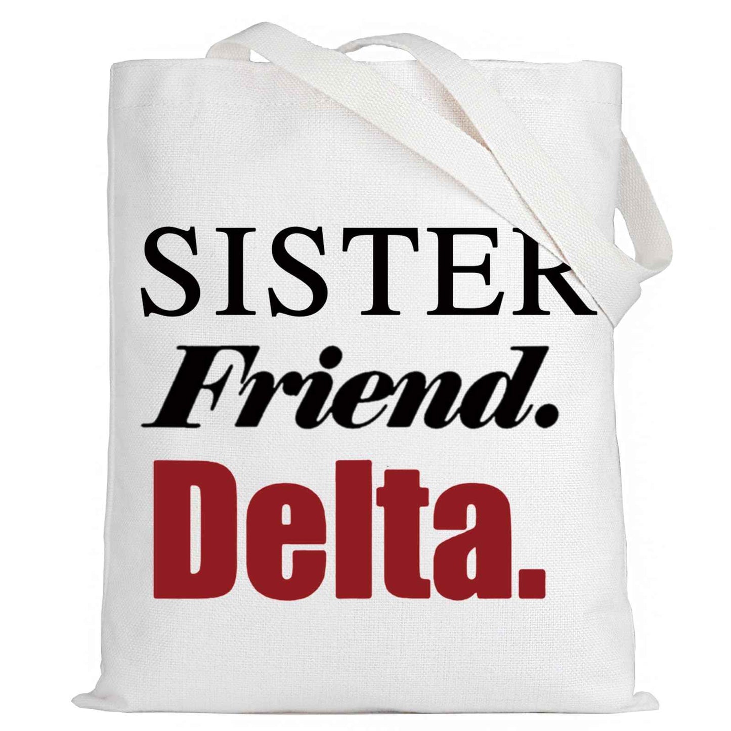 LEVLO Sorority Cosmetic Bag Elephant Sorority Gift Sister Friend Makeup Zipper Pouch Bag (Sister Friend T)