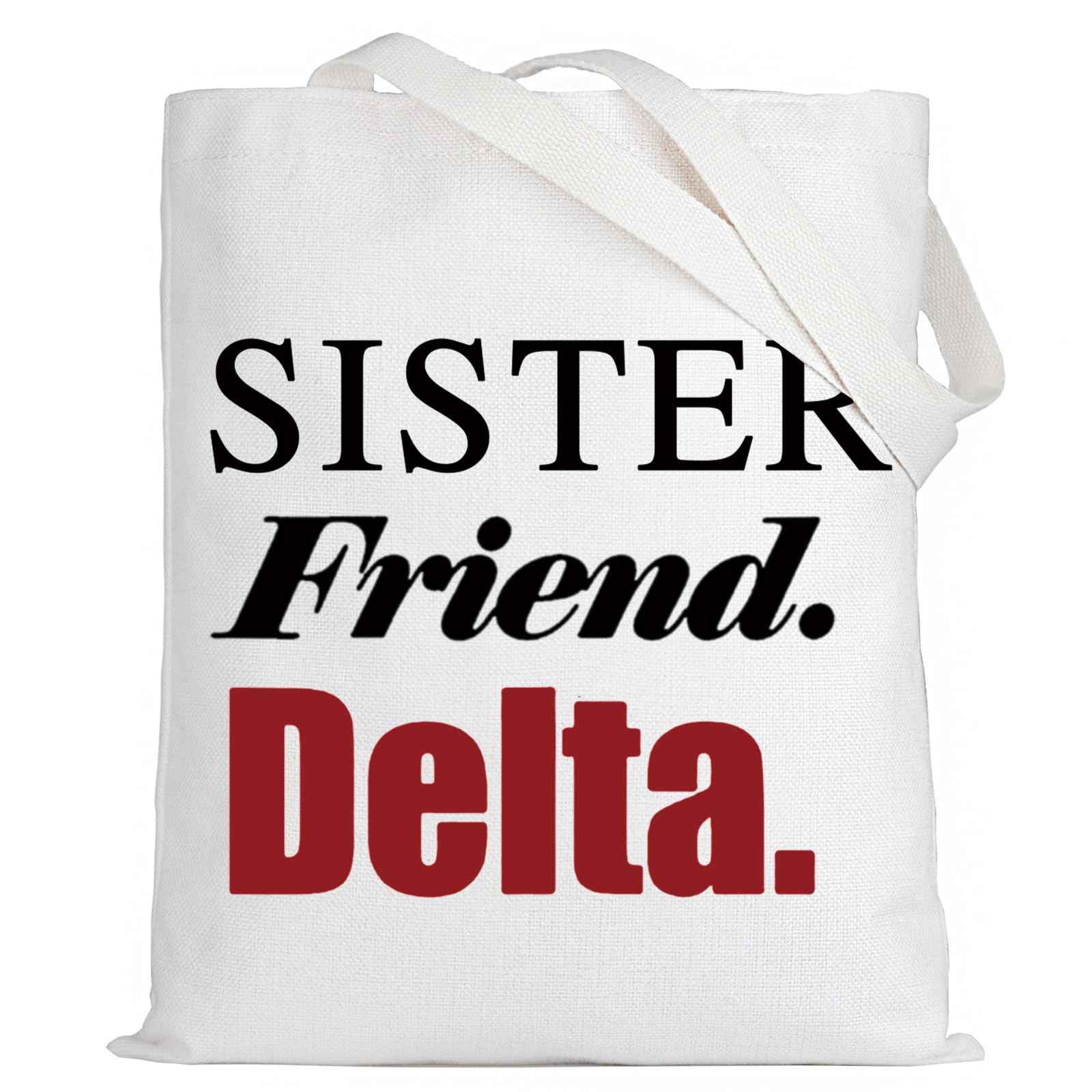 LEVLO Sorority Cosmetic Bag Elephant Sorority Gift Sister Friend Makeup Zipper Pouch Bag (Sister Friend T)