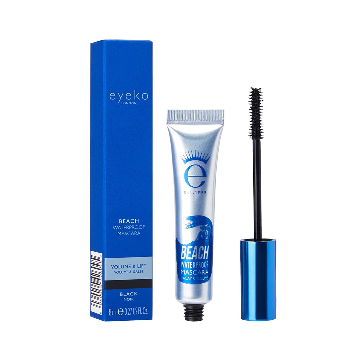 Eyeko Beach Waterproof Mascara - Volume & Lift - Coconut Oil-infused - Vegan 8ml