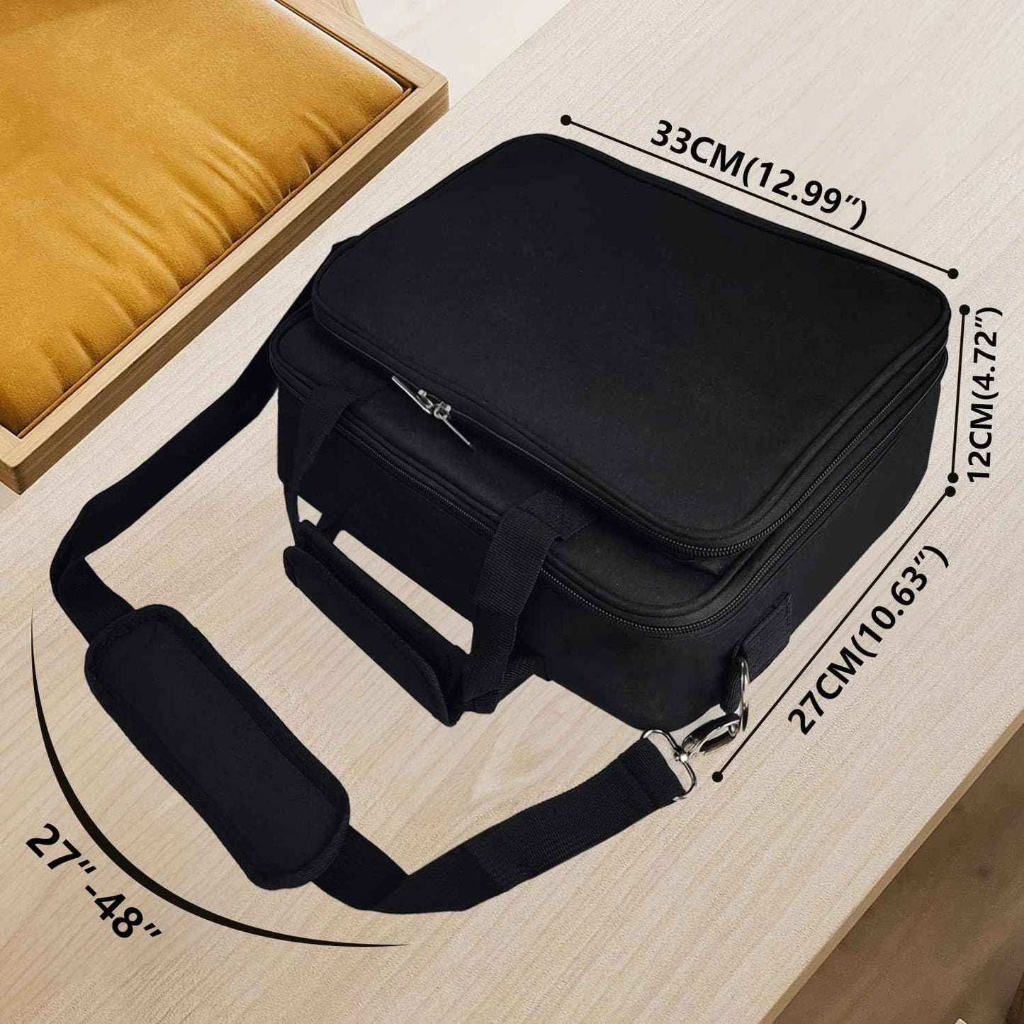 Barber Tool Bag, 13.9 * 3.94 * 11.02in Travel Case for Hair Clippers Hair Trimmer Storage Organizer Portable Clipper Case Barber Supplies Organizer Bag for Combs Clipper guards Men Razor Guard