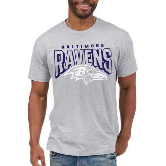 Junk Food Clothing x NFL - Baltimore Ravens - Bold Logo - Unisex Adult Short Sleeve Fan T-Shirt for Men and Women - Size Small