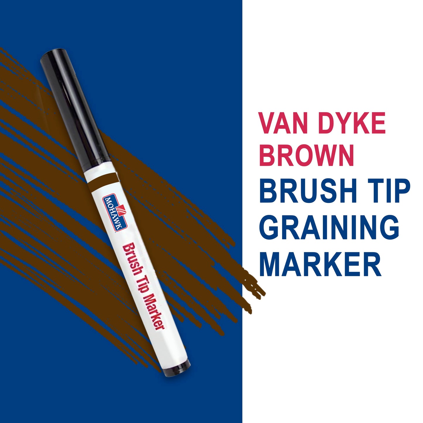 Mohawk Finishing Products Wood Stain Brush Tip Marker, Van Dyke Brown M265-2007, 1 Count