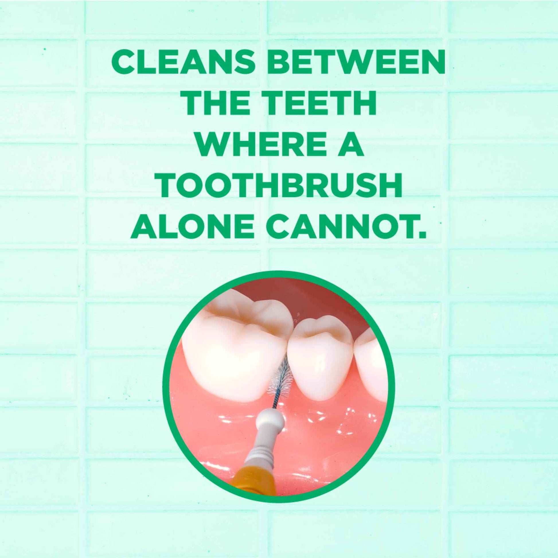 GUM Proxabrush Go-Betweens - Ultra Tight - Interdental Brushes - Soft Bristled Dental Picks for Plaque Removal & Gum Health - Safe for Braces & Dental Devices, 10ct (Pack of 6)