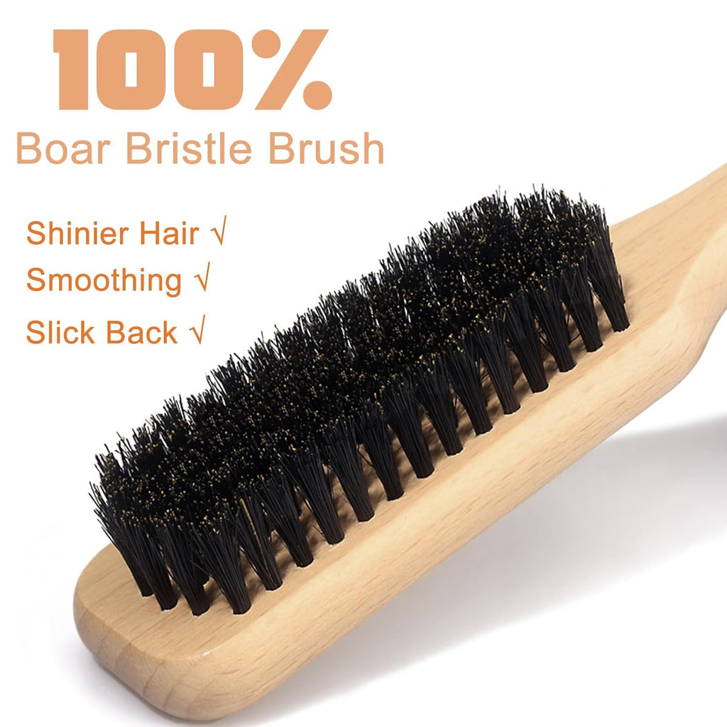 Hair Wax Stick Set for Flyaways Slick Back – Includes Wax Stick for Hair, Slick Back Hair Brush, Hair Finishing Stick – Hair Styling Products for Women, Taming Frizz & Creating Sleek Styles