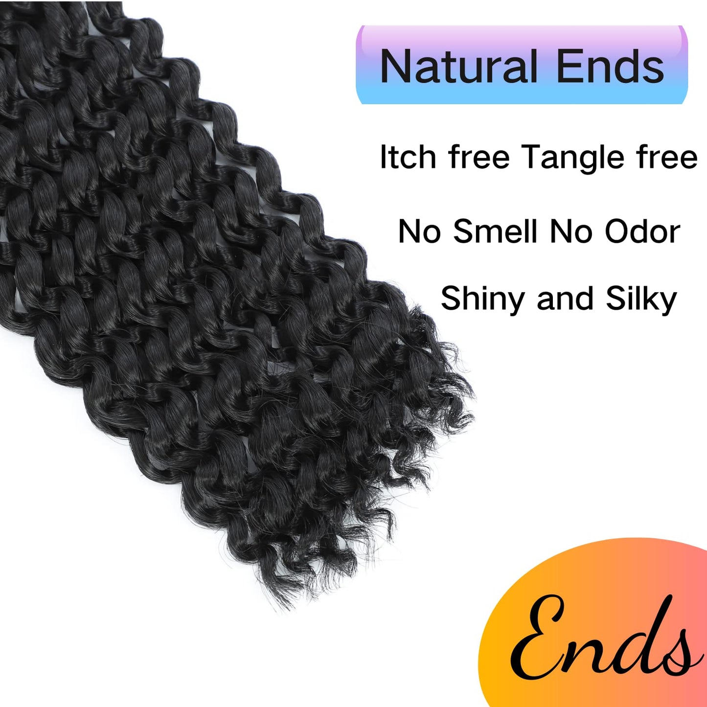 Passion Twist Hair 12 Inch Water Wave Crochet Hair for Black Women Short Passion for Butterfly Locs 8 Packs Bob Spring Synthetic Curly Twist Braiding Hair Extensions 1B Natural Black1