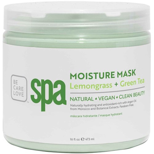 BCL SPA Organic Lemongrass and Green Tea for hands mask, foot mask, and body mask skin care spa treatment for women at home or professional spa with shea butter, argan oil, olive oil, aloe vera 16 oz